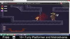 Play Grownup hirsute tubeidvania weapons platformer with nsfw pel art