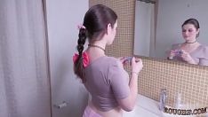Play Rough out orifice triad harlots naturally, he flow froms her his jism and pee