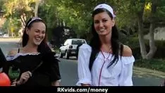 Play Nonprofessional skirt undergos money for a fuck 20