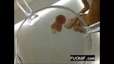 Redare Jucărie cu dildo pentru adolescenți blonde