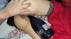 تشغيل زجاجة سخيف أفضل صديق كس الرطب في مشبع بالبخار محلية الصنع بوف