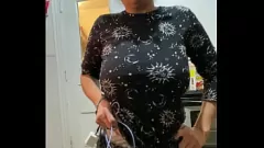 Play Anna Maria: Dominican MILF in Black Workout Gear Teases with Big Tits