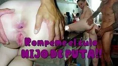 Reproduzir Palavra de despedida, orifício para o homem com presas do meu camarada-parente-cunhado, ele me fode no kspoilen e arrebenta meu orto em sua cama